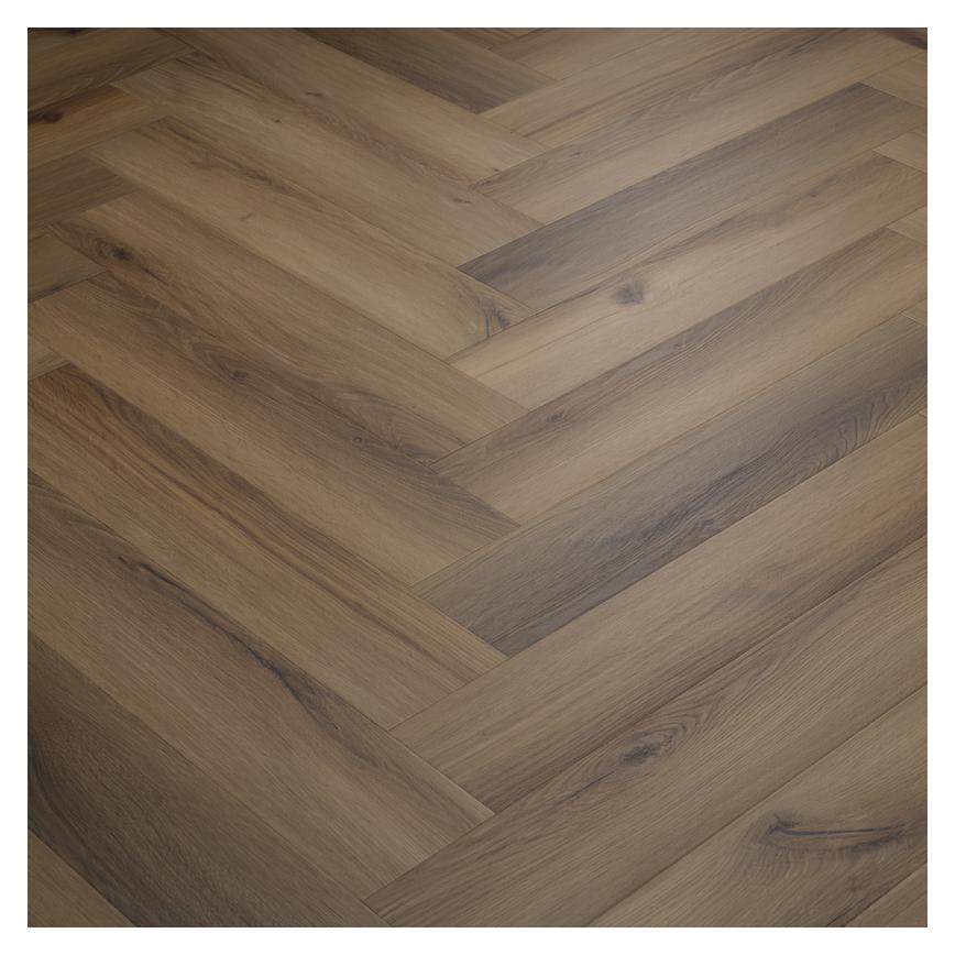 Oake&Gray Rigid Vinyl XL Herringbone Warm Oak Angle