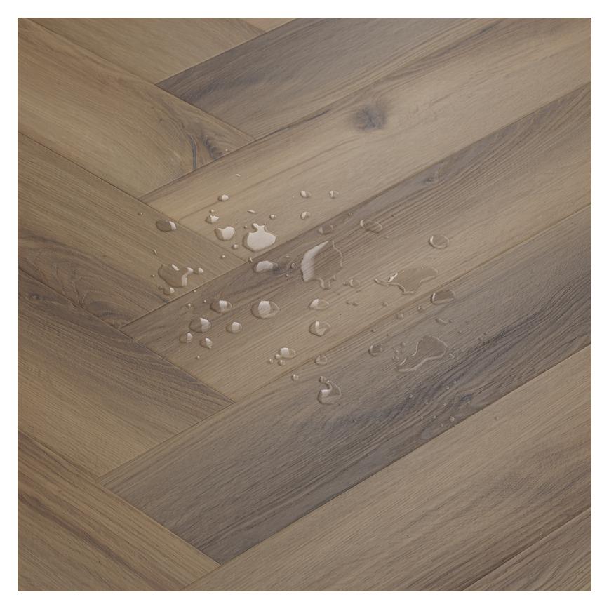 Oake&Gray Rigid Vinyl XL Herringbone Warm Oak Water.