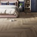 Oake and Gray Herringbone Espresso Oak XL Luxury Rigid Vinyl Flooring with Integrated Underlay 2.62m² Pack