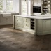 Oake and Gray Heritage Oake Basket Weave Parquet Rigid Vinyl Flooring Ilfracomb Sage Green and Linen