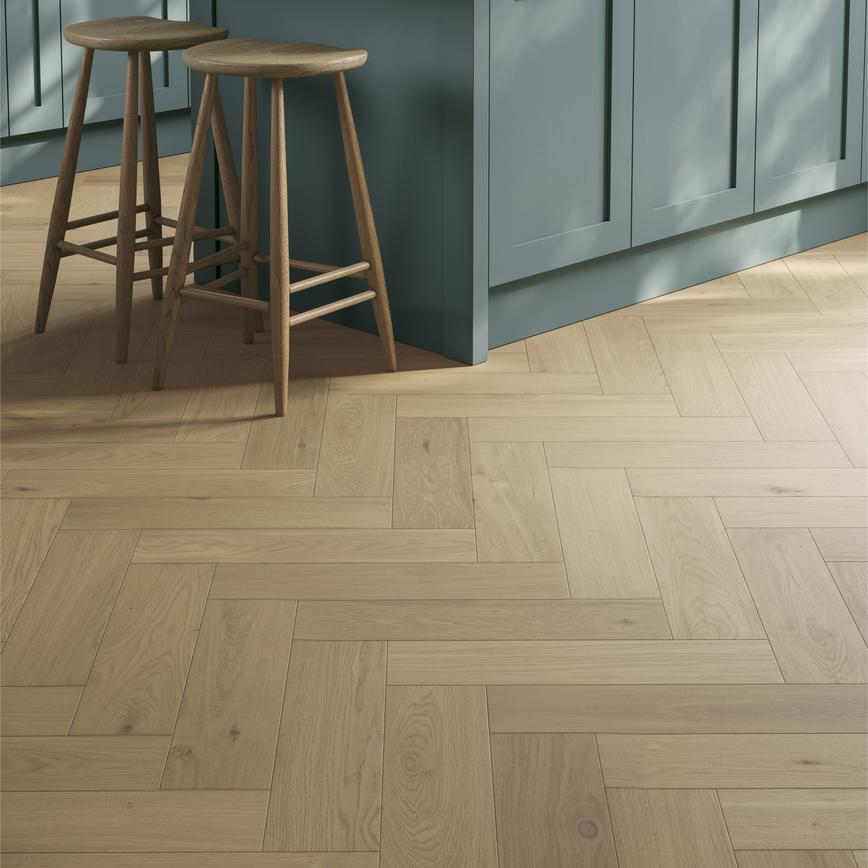 Light Wheat Oak Herringbone