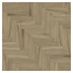 Oake & Gray Herringbone Nature Oak Luxury Rigid Vinyl Flooring with Integrated Underlay 1.97 m² Birdseye View 3