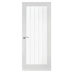 Pre-finished Dordogne Smooth Glazed FD30 2'9'' Door