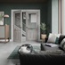 Hodenby Grey Glazed 2'9 Door Cameo