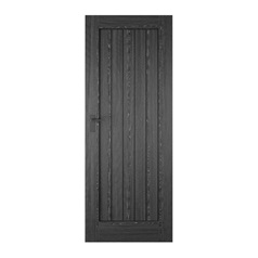 Holdenby Pre-Finished Grey 2'6" Door with Anthracite Munch Lever on Backplate Handle