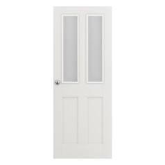 Howdens Bridgemere White Smooth 4 Panel Moulded Door