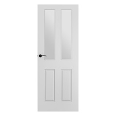 Donnington Smooth 4 Panel Clear Glazed 35mm