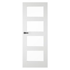 4 Panel Shaker Glazed 2'6 Door Cut Out