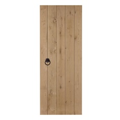 Howdens Solid Rustic Ledged Oak Door