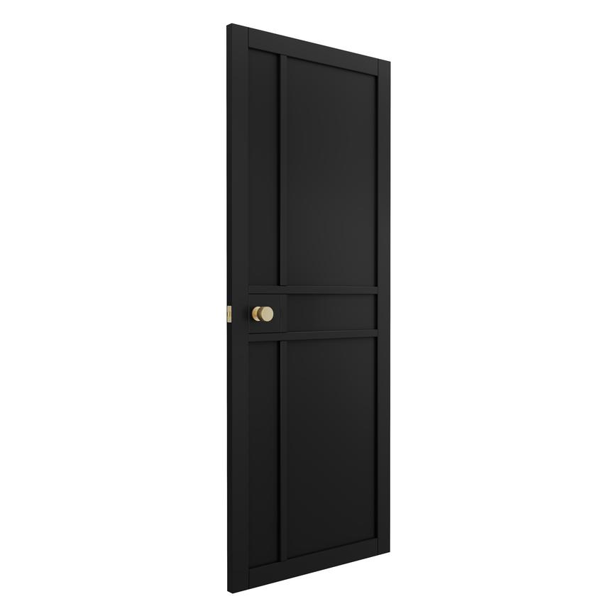 Howdens Fairfax Black Pre-Finished Door