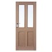 Howdens Rockingham Oak 4 Panel Glazed Door