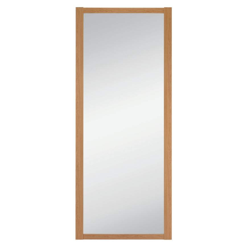 Howdens Shaker Oak Frame Mirror Sliding Wardrobe Door