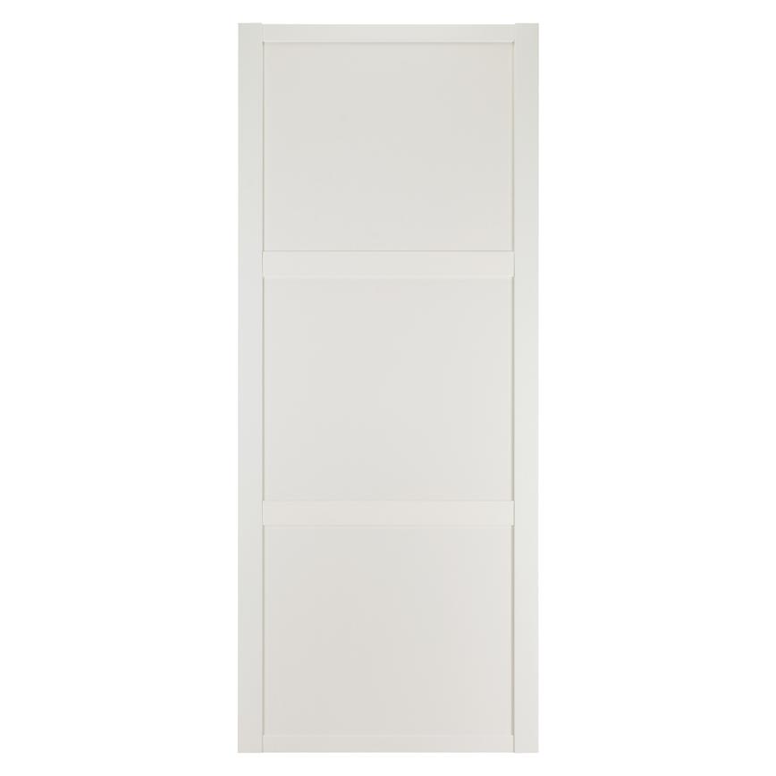Howdens Shaker White Frame White Panel Sliding Wardrobe Door
