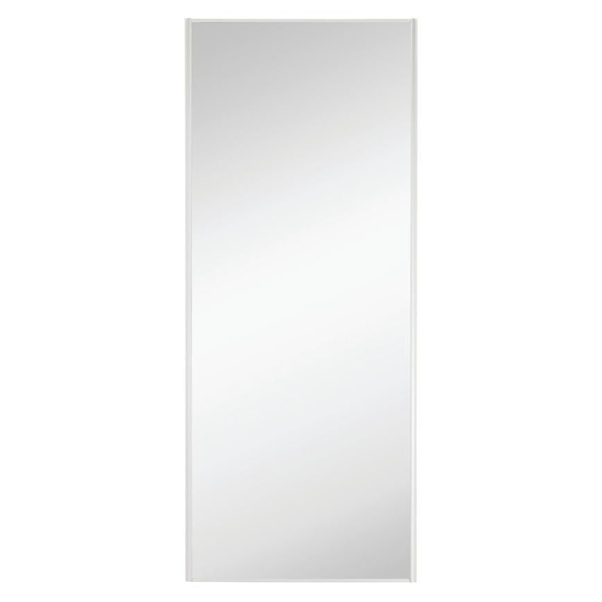 Howdens White Frame Mirror Sliding Wardrobe Door