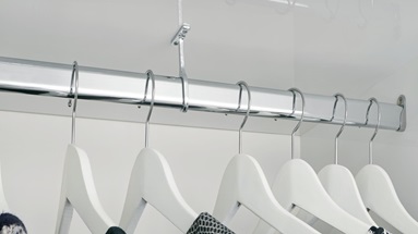 Chrome Oval Hanging Rail