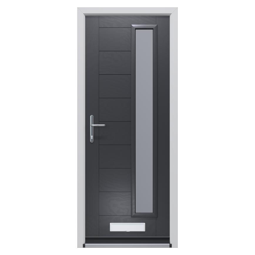 Monza Glazed Anthracite Composite Door