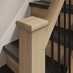 White Oak Newel Cap Staircase