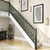 Chamfered Newel paired with Chamfered Spindles