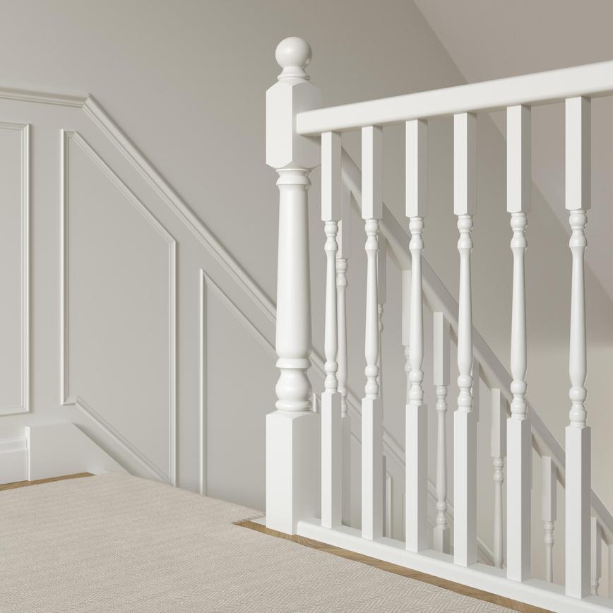 White Edwardian Spindle