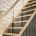 Richard Burbidge Elements Clear Glass Stair Panel, Oak Grooved 4.2m Stair Handrail, Glass Baserail, Glass Rake Panel