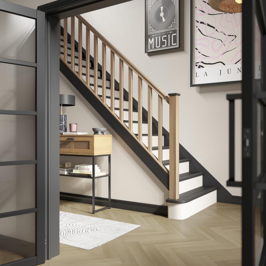 Howdens Solid Oak Square 41mm Spindle