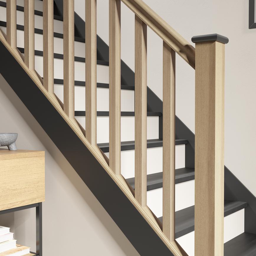 Howdens Solid Oak Square 41mm Spindle