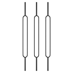 Richard Burbidge Metal Looped 14mm Landing Spindle Pack of 3