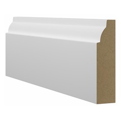 Howdens 4.2m x 96mm Elmbridge White MDF Skirting Board