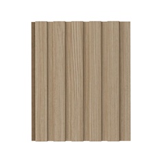 Howdens 2.6m x 167mm Light Oak Wrapped MDF Reeded Wall Panelling Pack of 6