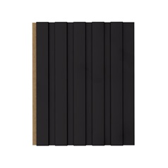 Matt Black Reeded Panelling