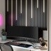 Black Acoustic Wall Panelling Gaming Room Close up