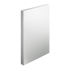 Howdens 260mm x 105mm Primed Moisture Resistant MDF Chamfered Plinth Block