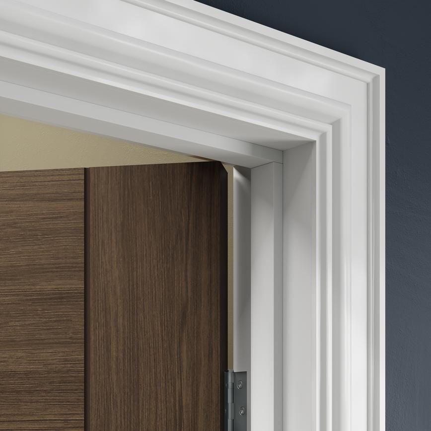 Howdens 4.2m x 80mm Victorian White MDF Architrave