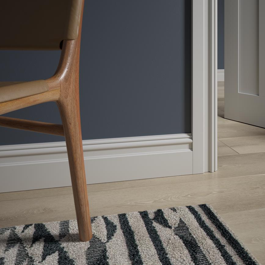 Howdens 4.2m x 170mm Victorian White MDF Skirting Board