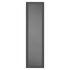 Graphite Shaker Mirrored Frame Wardrobe Door