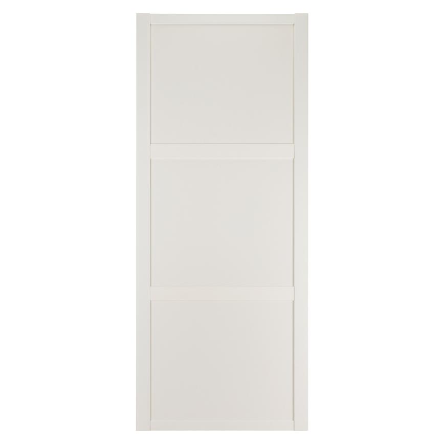 Howdens Shaker White Frame White Panel Sliding Wardrobe Door