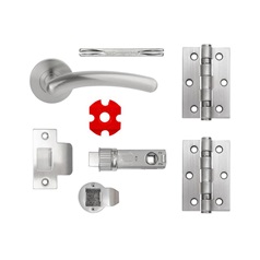 Kona Jigtech Lock and Latch pack - Satin Chrome