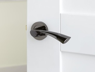 Sophia Black Nickel Rose