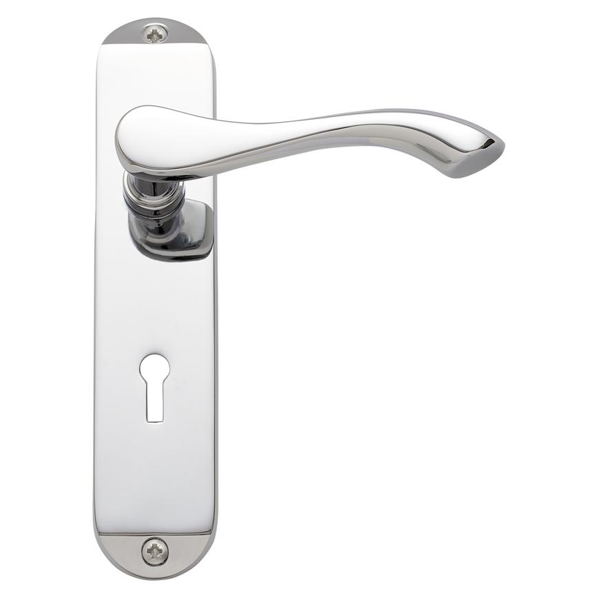 Fino Lever on Backplate Door Handle