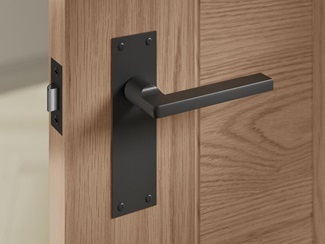 Munch Lever on Backplate Anthracite