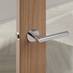 Jigtech Minim Polished Stainless Steel Quick Fit Lever on Rose Door Handle Pack