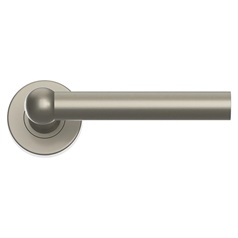 Fuller and Forge Como Satin Nickel Lever on Rose Door Handle Pair