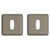 Satin Bronze 50mm Square Standard Escutcheon Pair