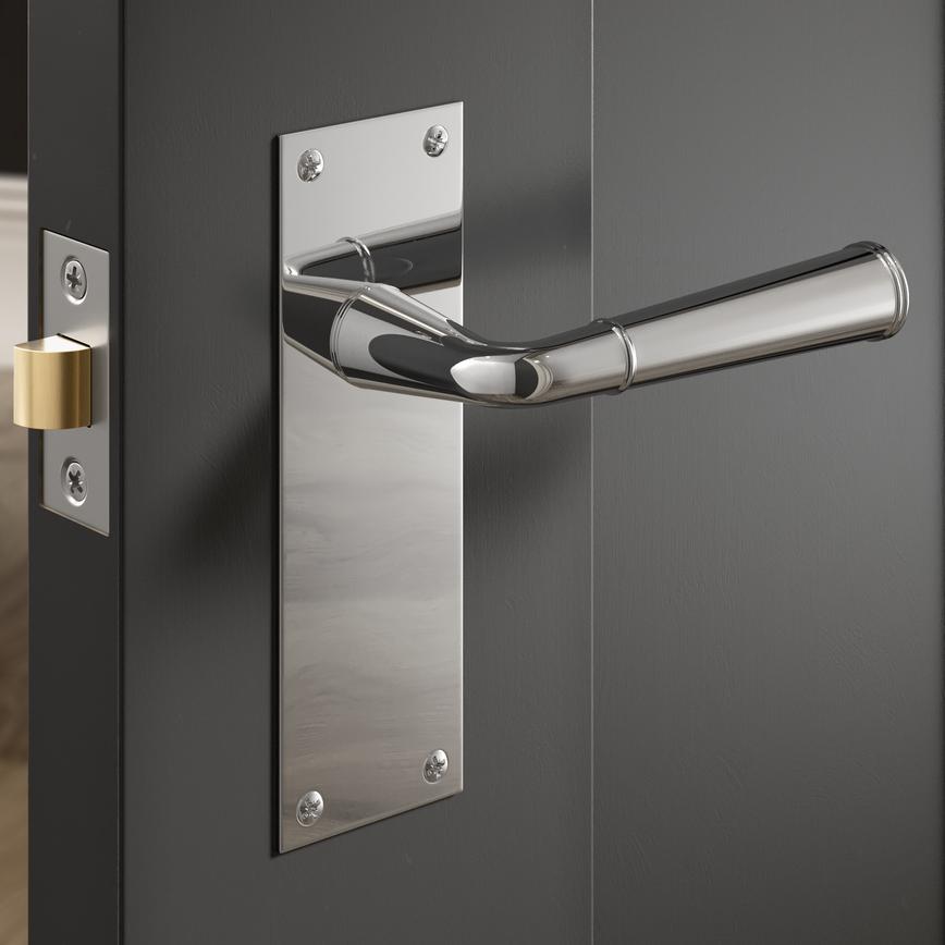 Farno Polished Chrome Latch Backplate