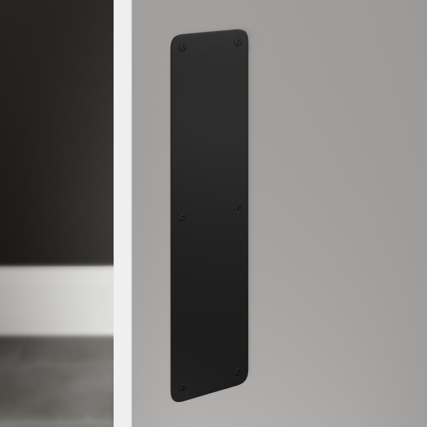 Matt Black 305mm x 75mm Door Finger Plate