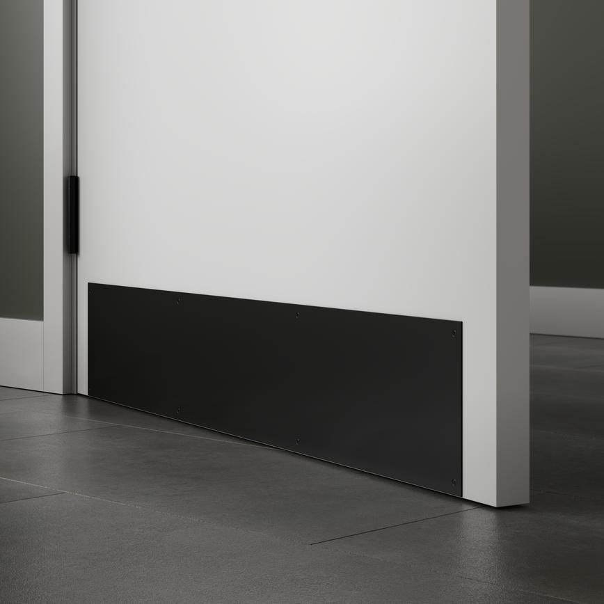 Matt Black 150mm x 838mm Door Kick Plate