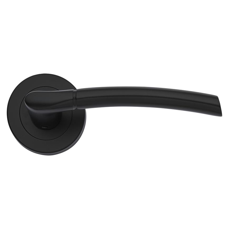 Newington Matt Black Rose Handle