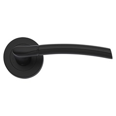 Newington Matt Black Rose Handle
