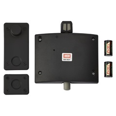 Union Fixed Size Black Fire Door Retainer