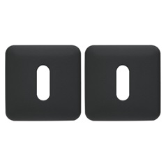 DFU0883 Matt Black Escutcheon Square Cut Out Pair